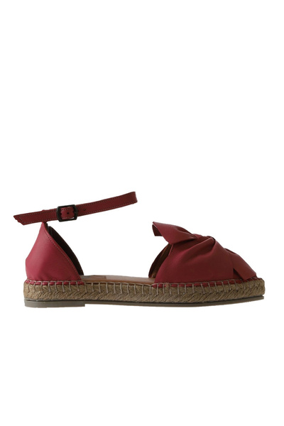 Bueno Shoes Sandale espadrille de damă din piele fucsia 01ws1807