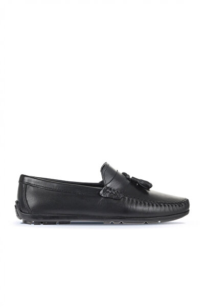 Bueno Shoes Black Leather Men's Casual Shoes 21Ma202
