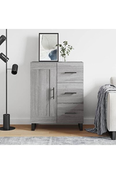 Concept Servantă, gri sonoma, 69,5x34x90 cm, lemn compozit