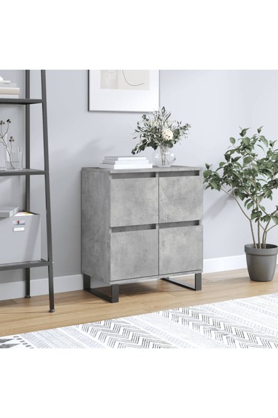Concept Servantă, gri beton, 60x35x70 cm, lemn prelucrat