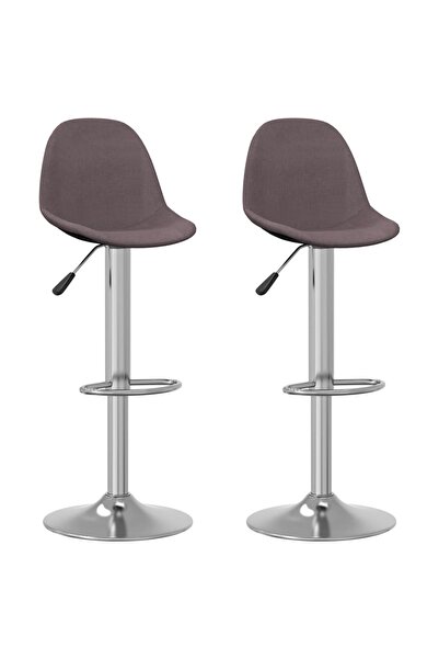 Concept Scaune de bar, 2 buc., gri taupe, material textil