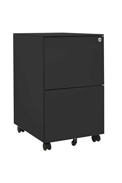 Concept Dulap dosare mobil, antracit, 39x45x67 cm, oțel