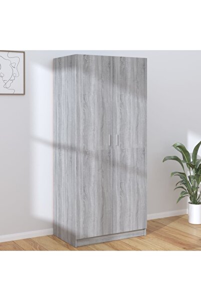 Concept Șifonier, gri sonoma, 80x52x180 cm, lemn prelucrat