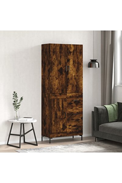 Concept Dulap înalt, stejar fumuriu, 69,5x34x180, lemn compozit