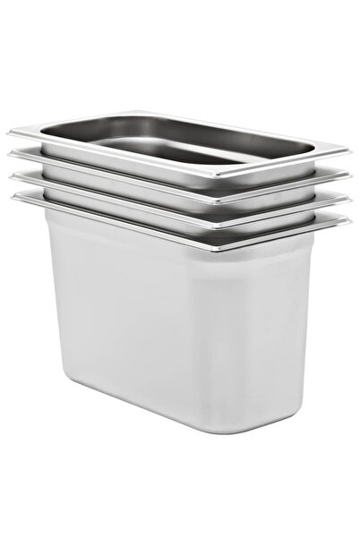 Concept Recipiente Gastronorm 4 buc. GN 1/3 200 mm oțel inoxidabil