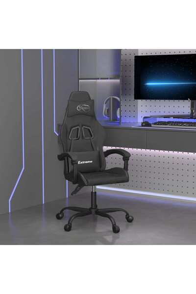 Concept Scaun pentru jocuri, negru, piele ecologică