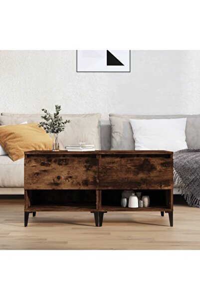 Concept Mese laterale 2 buc. stejar fumuriu 50x46x50 cm lemn compozit