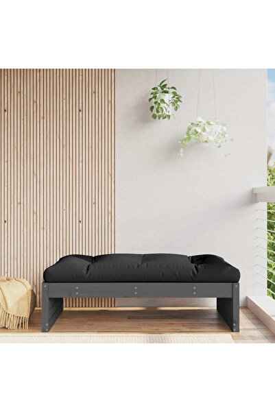 Concept Taburet de grădină, 120x80 cm, gri, lemn masiv de pin
