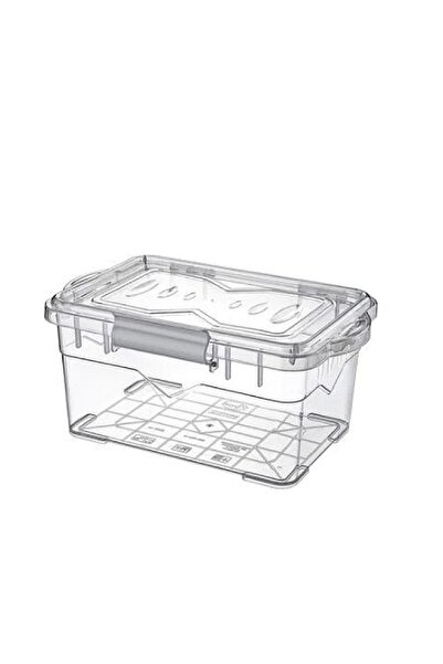 Borox Plastic Storage Container with Locking Lid Transparent 750ml