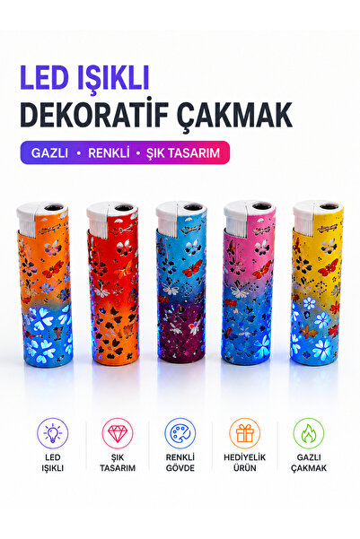 genel tr Işıklı Çakmak 5’li Set – Renkli