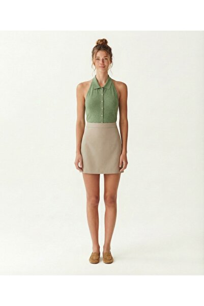 Yargıcı A Form High Waist Skirt