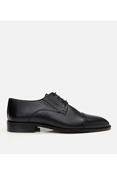 Hotiç Men's Leather Black Classic Shoes
