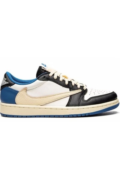 Premium Air Jordan 1 Low x Travis Scott x Fragment "Military Blue" – Retro OG SP