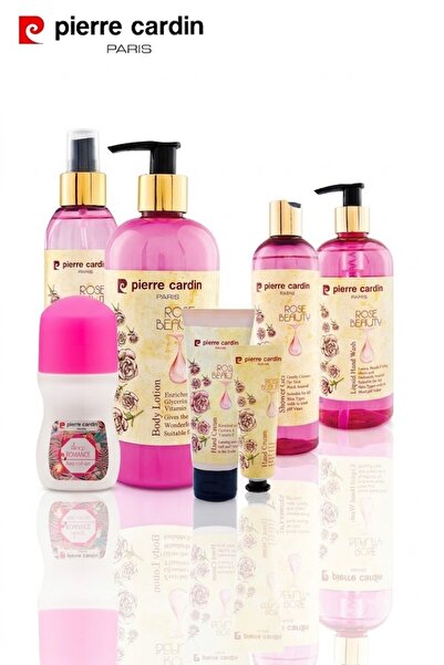 Pierre Cardin Rose Beauty Product Set Vücut Losyonu Vücut Spreyi Canlandırıcı...