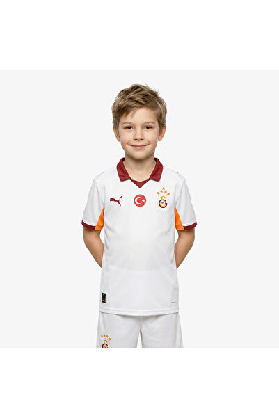 Puma Galatasaray S.K. 25-26 Çocuk Beyaz Deplasman Futbol Forması