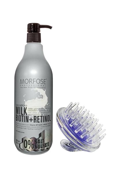Morfose Şampuan Tarağı+sülfatsız Milk Biotin+retinol Içerikli Tuzsuz Şampuan ...