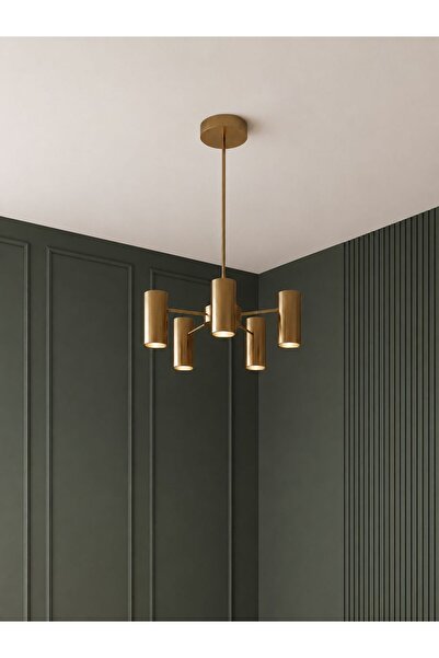 avizade Luxera 5'li Eskitme Modern Tasarım Silindir Spot Avize - Salon Mutfak...