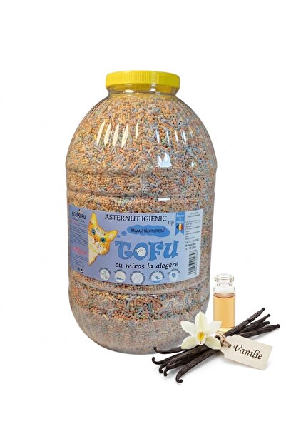 Vitamix Tofu ecoMiau – Asternut biodegradabil si pentru pisici, Vanilie, 24 L...