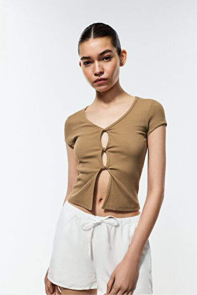 LEFTIES Pencere detaylı fitilli top