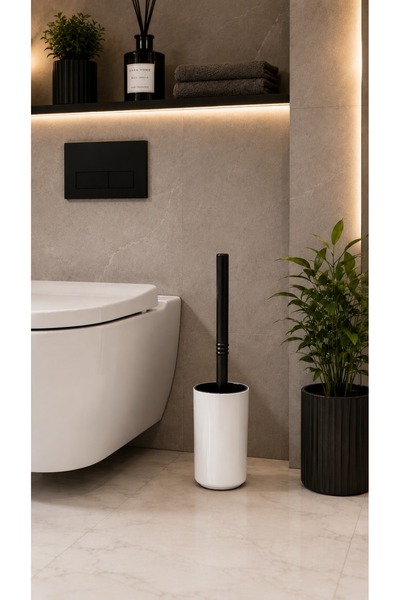 KEP Set de perii de toaletă Nova WC cu design modern, perie de toaletă și suport
