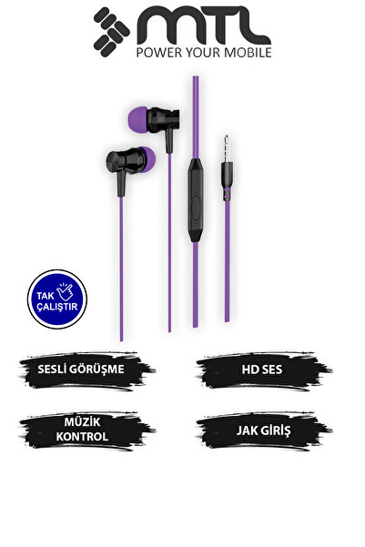 3.5mm Jack Stereo In-Ear Silicone Wired Headset Powerful Sound, Maximum Comfort