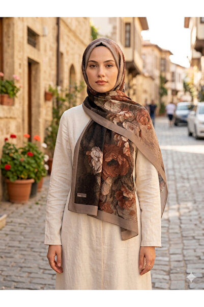 YS COLLECTION Bej bambu tesettür şal