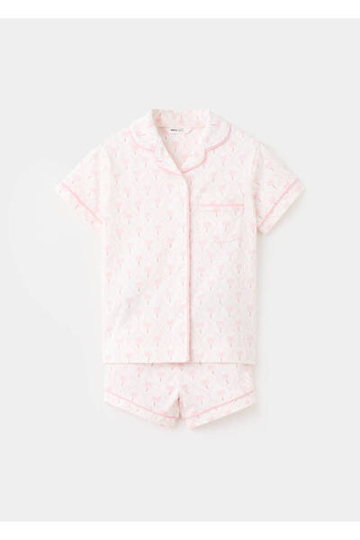 MANGO Baby Desenli şort pijama