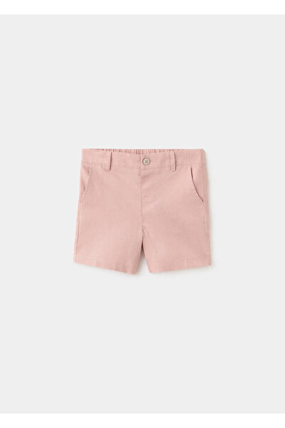 MANGO Baby Keten karışımlı bermuda şort