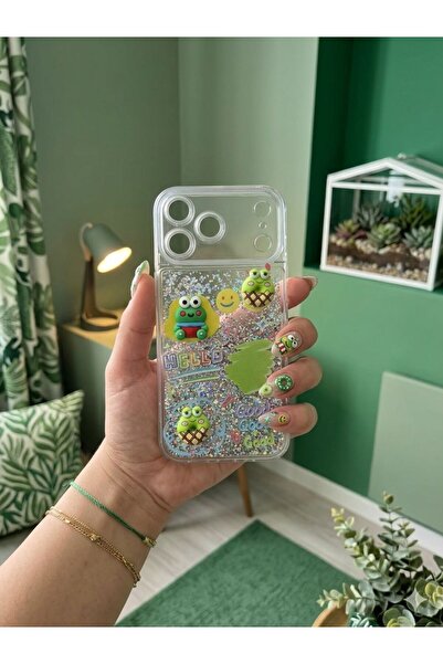 sanalikaksesuar Iphone 17 Pro Max Uyumlu Sulu Simli Toys Case Telefon Kılıfı