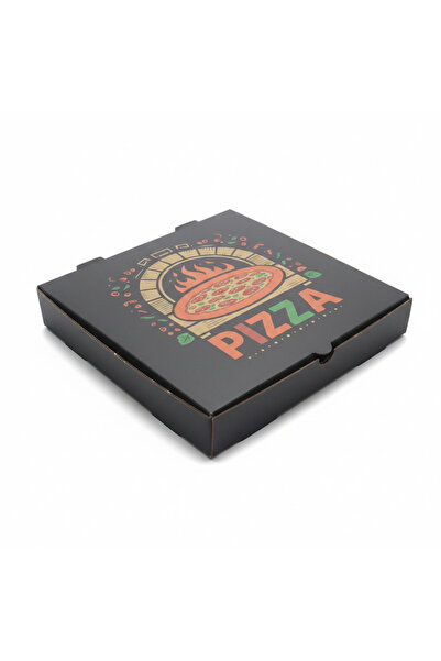 Miyo Ambalaj Pizza Kutusu 36 cm 100'lü Paket | 36x36x4 cm Oluklu Karton Baskı...