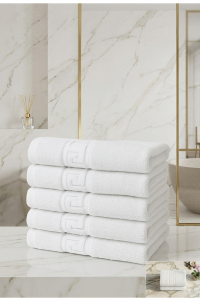 Truva Grup Set 5 Prosoape Baie Hoteliere Greek - 100% Bumbac Turcesc, 500 g/m...