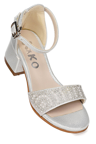 Kiko Kids Heidi Vakko Günlük Kız Çocuk 3 Cm Topuklu Sandalet Abiye Ayakkabı