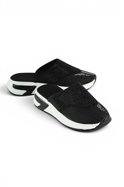 luuq shoes RONY Stoned Mesh Closed Toe Γυναικεία Παντόφλες