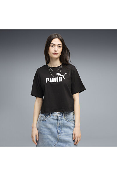 Puma ESS Cropped No. 1 Logo Relaxed Tee Damen