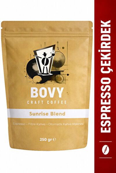 Bovy Craft Coffee Sunrise Blend Espresso Çekirdek Kahve 250 gr - Sert İçim De...