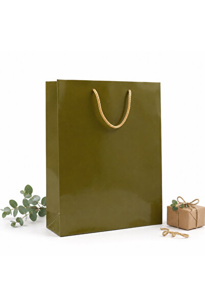 repro design Gold Premium Karton Çanta 35 X 45 X 9 Cm 2 Adet Hediye Poşeti