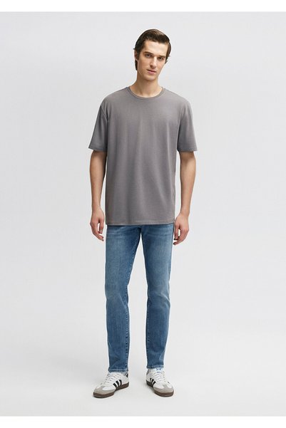 Mavi Gray Stretch Basic T-Shirt - Loose Fit0610136-80618