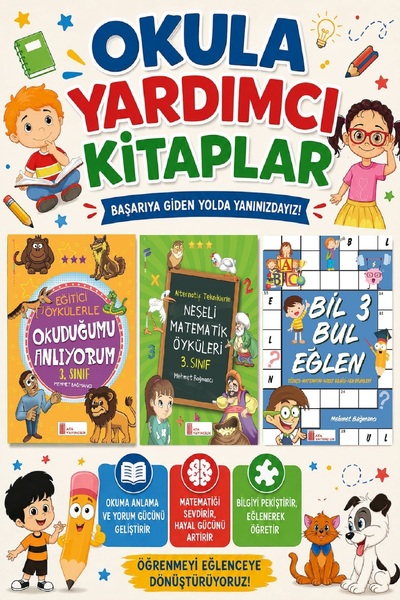Ata Yayıncılık Ata 3Rd Grade Bil Bul Have Fun+I Understand Reading+Cheerful M...