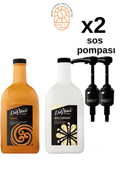 Da Vinci Davinci 3'lü Sos Fırsat Seti (Beyaz Çikolata, Karamel,30 ML 2 adet s...