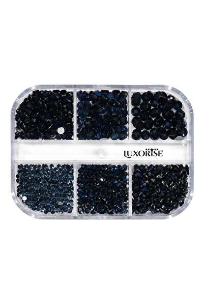 LUXORISE Strass-uri pentru unghii Frumusețe de miez de noapte, 6 modele