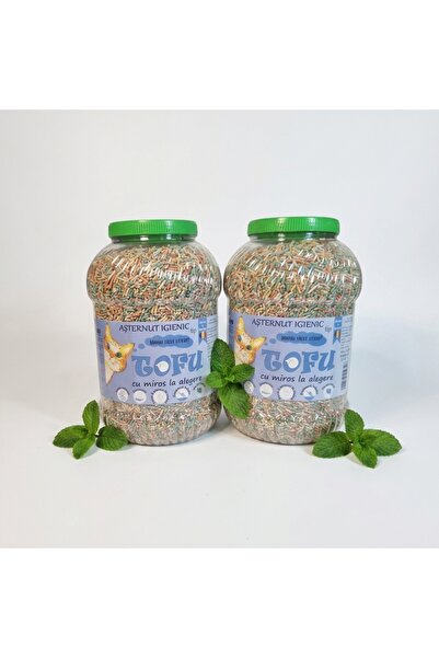 Vitamix Tofu ecoMiau – Biodegradable cat litter, Mint, 2x8 Liters Package