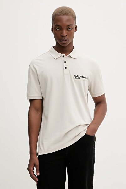 Karl Lagerfeld KLJ REGULAR PIQUE POLO- Moonstruck Men