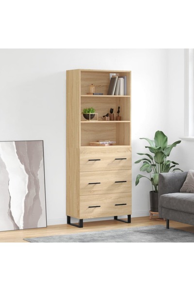 Concept Dulap înalt, stejar sonoma, 69,5x34x180 cm, lemn compozit