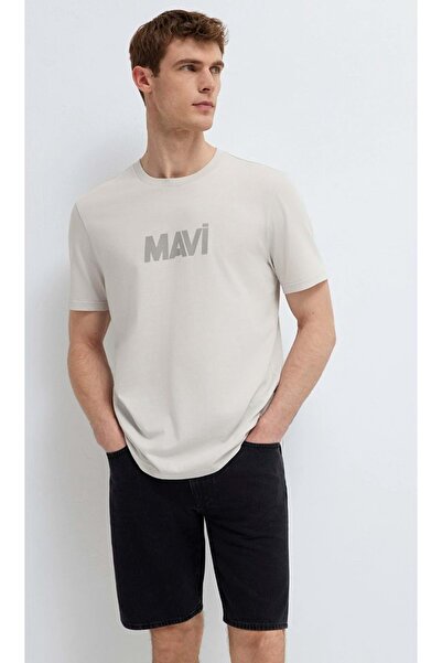 Mavi M0612896 Majica sa štampanim logotipom Muška majica SIVA