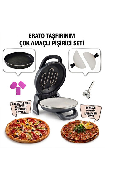 gözdehome Otomatik Pizza ve Lahmacun Makinesi Taşfırınım Antrasit