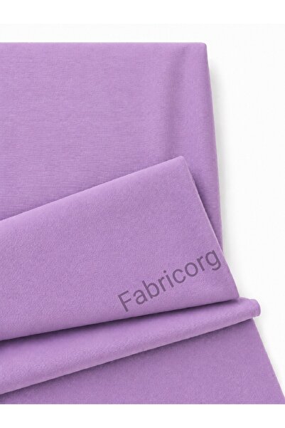 fabricorg Duck Cloth Punch Linen Fabric Lilac (100X180 CM)