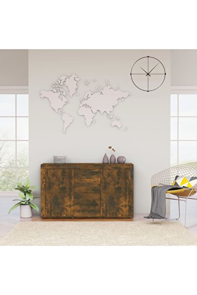 Concept Servantă, stejar fumuriu, 120x36x69 cm, lemn compozit