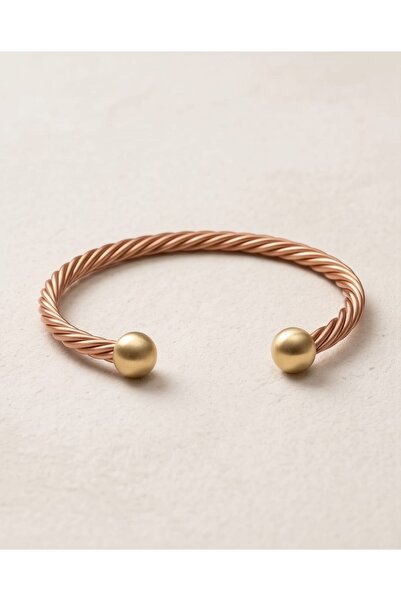 Magnetic Twisted Copper Bracelet Stylish and Healthy Energy Bracelet