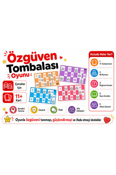 Özgüven Tombalası Oyun Kartı