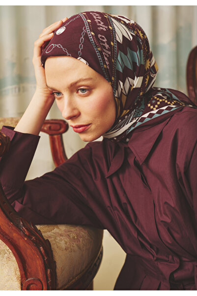 Freshscarfs Φουλάρι από βισκόζη με μοτίβο Cherry Little Love Dream